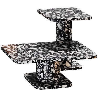 Verne Marble Dining Set by Corner Design 3D model image 1 