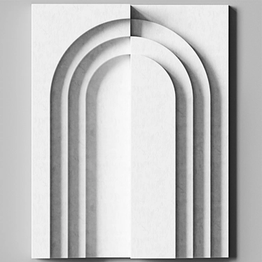 Contemporary Relief Panel Home - Rolando Anselmi 3D model image 1 