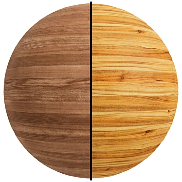 Natural Wood Effect Seamless Texture | 2 Color Options 3D model image 1 