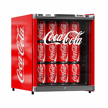Coca-Cola Mini Fridge: Cool & Compact Refreshment 3D model image 1 