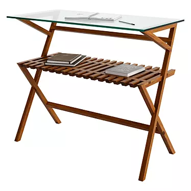 Sleek Studio Inspired Work Table 3D model image 1 