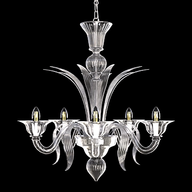 Venetian Chandelier Mazzini Cristallo - Lance - Original Murano Glass 5lt