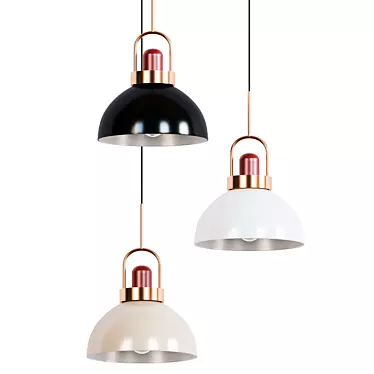 Sleek Pomade Pendant Lamp 3D model image 1 