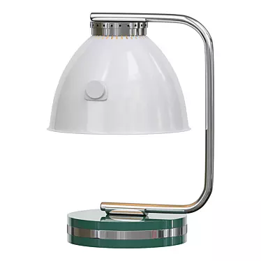 Retro Green Iron Table Lamp 3D model image 1 