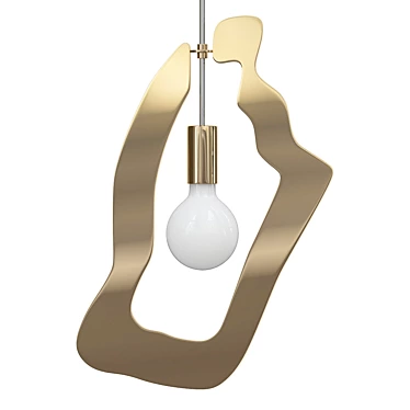 Modern Metal Pendant Lamp: ESPRIT YA-YA 3 3D model image 1 