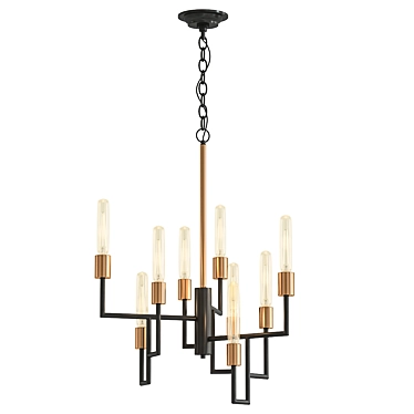 Elegant Harmony Chandelier 3D model image 1 