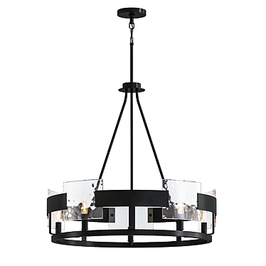 Stratum V-Ray Chandelier: Modern Elegance Illuminated 3D model image 1 