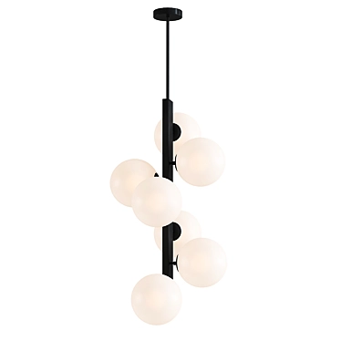 Moonglow Cascading Pendant Chandelier 3D model image 1 