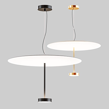 Elegant LED Pendant Lamp 3D model image 1 