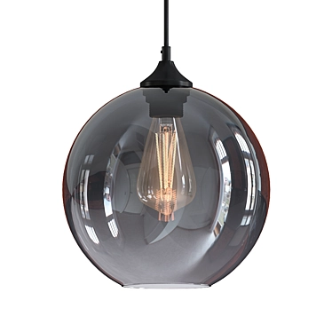 Industrial Style Suspension Pendant 3D model image 1 