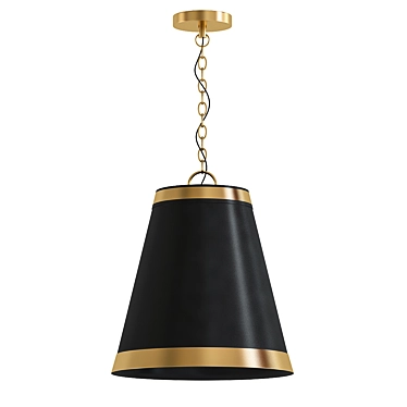 Modern Barrow Pendant Light 3D model image 1 