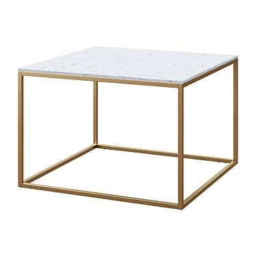 Delaney Marble Bunching Table 3D model image 1 