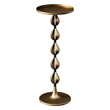 Elegant Metal Cassie Coffee Table 3D model image 1 