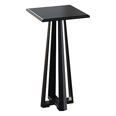 Modern Metal Accent Table 3D model image 1 