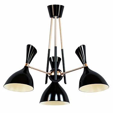 Sleek Sequence Pendant Light 3D model image 1 