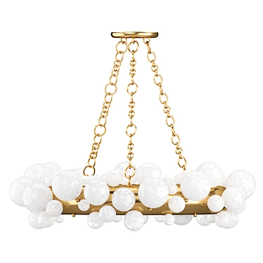 Phoenix Bubble Ring Crystal Chandelier 3D model image 1 