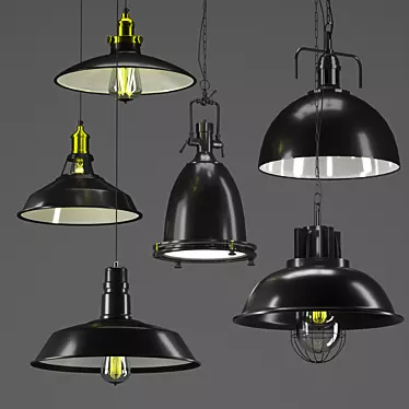 Industrial lamp set 1