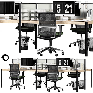 Sleek Office Seating: Very Office Chair 3D model image 1 