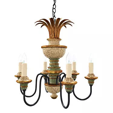 Handcrafted American Classic Chandelier 3D model image 1 