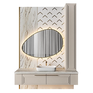 Luxury Arch Bathroom 3D Model 3D model image 1 