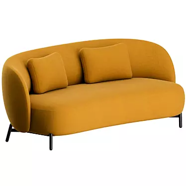 Kartell Lunam Sofa: Modern Elegance for Your Space 3D model image 1 