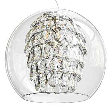 Crystal Globe Pendant Light 3D model image 1 