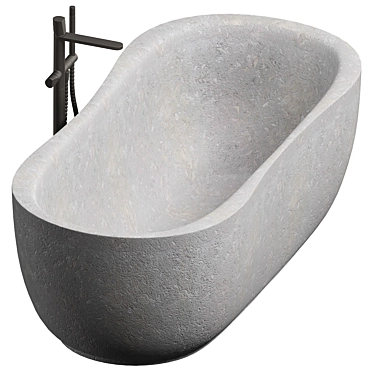 Elegant Stone Bathtub: Fida 3D model image 1 