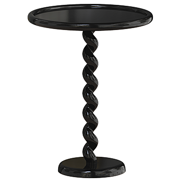 Elegant Twister Side Table 3D model image 1 