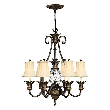 Title: Hinkley Plant7-PZ Chandelier: Graceful Elegance in Polished Bronze 3D model image 1 