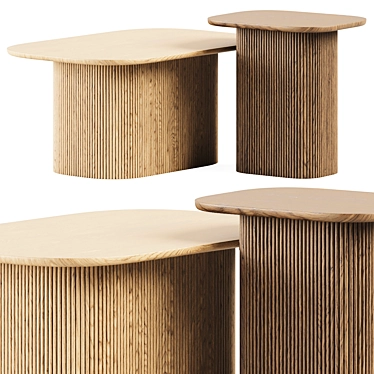 Modern Tamula Coffee Tables Set 3D model image 1 