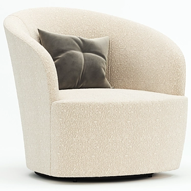 Infinity Swivel Chair: Sleek Design, Ultimate Comfort 3D model image 1 