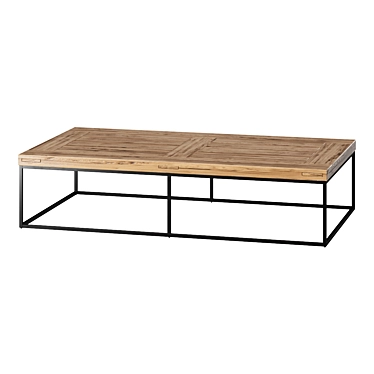 Pottery Barn Malcolm 72" Coffee Table 3D model image 1 