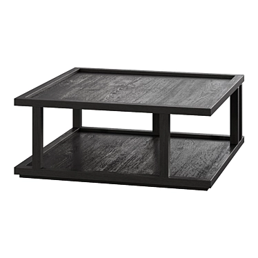 Sleek Square Coffee Table 3D model image 1 