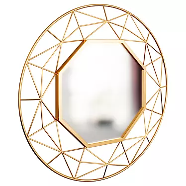 Sophisticated Cassano Wall Mirror 3D model image 1 