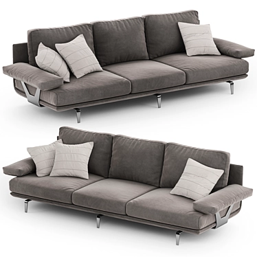 Luxury Aston Martin 3-Seater Sofa 3D model image 1 