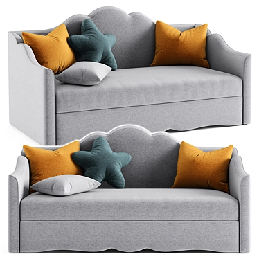 Elegant Manifesto Galla Sofa 3D model image 1 