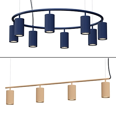 Modern Pendant Light Fixture 3D model image 1 