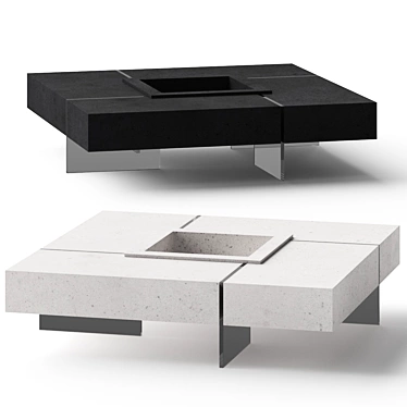 Cosmo Beton Coffee Table 3D model image 1 