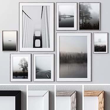 Modern Wall Art Set 1808: 3DS Max, V-Ray, Corona 3D model image 1 