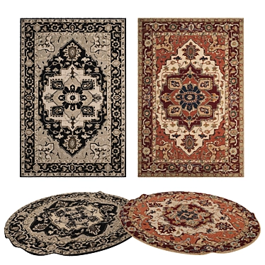 Versatile Set of 8 Rugs 3D model image 1 