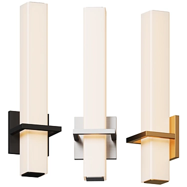 Sleek Nepal Wall Sconce: Modern Brilliance 3D model image 1 