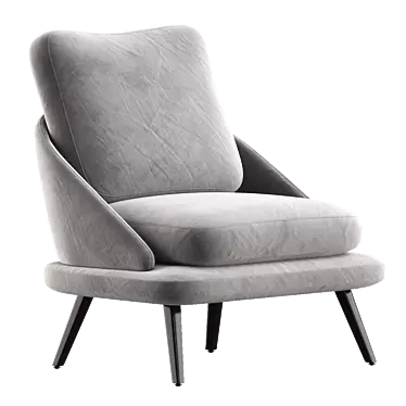 Elegant Lawson Armchair: Minotti 3D model image 1 