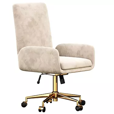 Modern MidMod Manager Chair 3D model image 1 