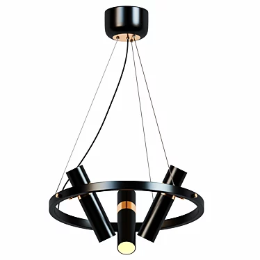 Modern Creative Loft Chandelier 3D model image 1 