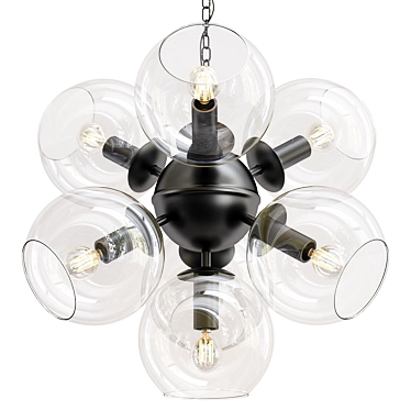 Elegant Schoppen Pendant Light 3D model image 1 