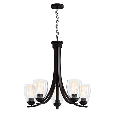 Elegant Calistoga Chandelier - 5 Lights 3D model image 1 