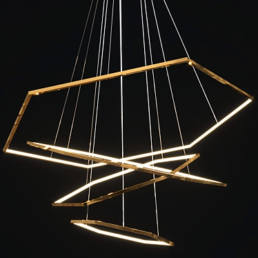 Elegant Vesanto Pendant Lamp 3D model image 1 