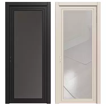 Modern 3D Door Model 3D model image 1 