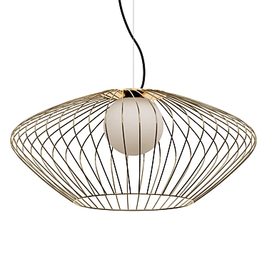 Minimalist Plec Pendant Lamp 3D model image 1 