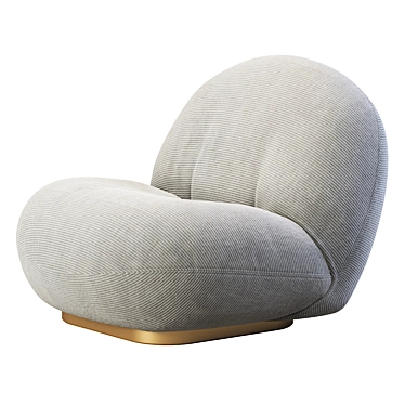 Gubi Pacha Modern Lounge Chair 3D model image 1 
